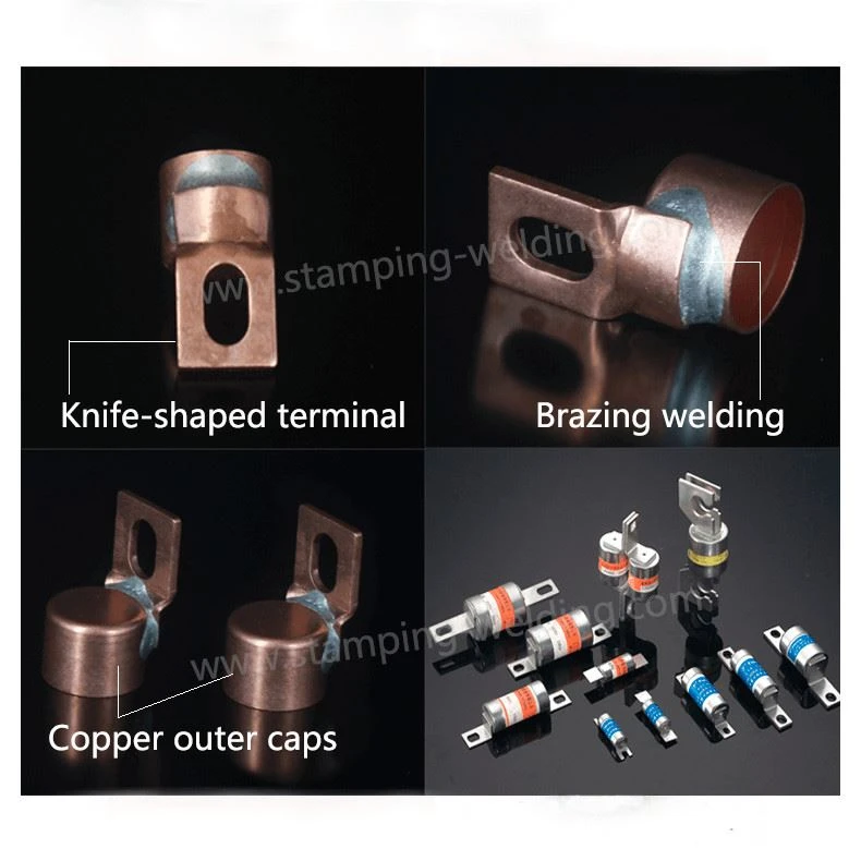 Copper end cap for Electronic Vehicle fuse