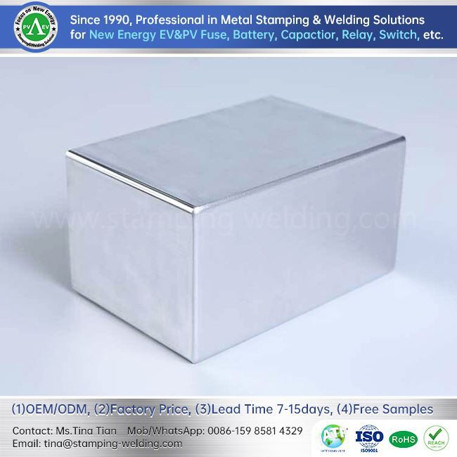 Aluminum rectangular battery enclosure